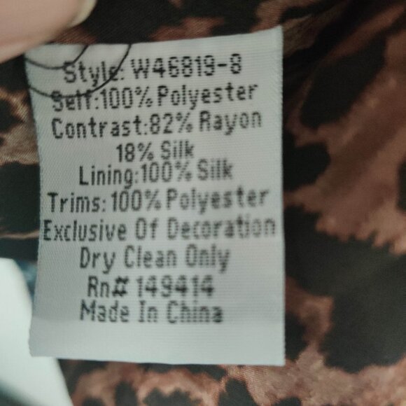 Johnny Was Velvet Mix Smoking Jacket Belted Kimono XS - Picture 9 of 12